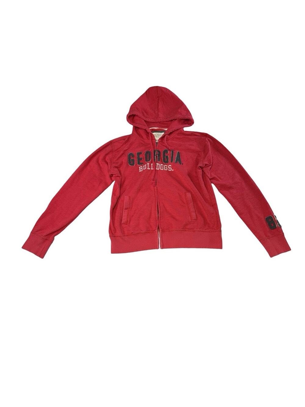 Georgia Bulldogs Colosseum Athletics Youth XL Red Full Zip Hoodie UGA